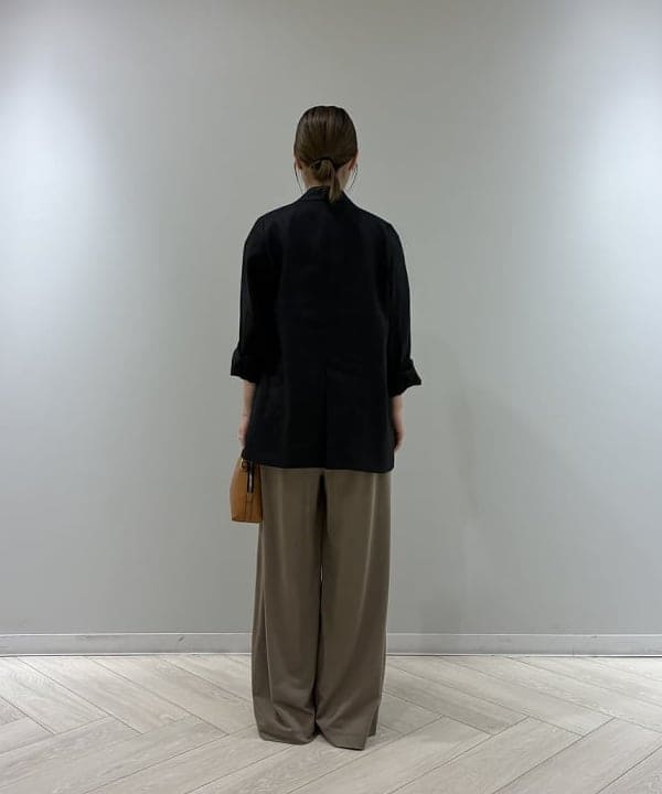 菜月さんの「BEAMS WOMEN｜ダブルブレスト リネン ジャケット」を使ったコーディネート
