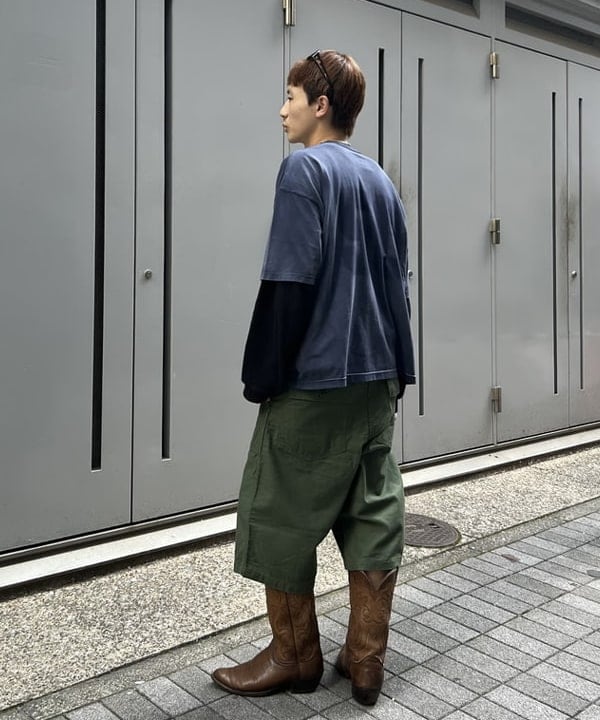 照田 拓史さんの「BEAMS WOMEN｜フェード ナンバリング Tシャツ【ワイドショートフィット】」を使ったコーディネート