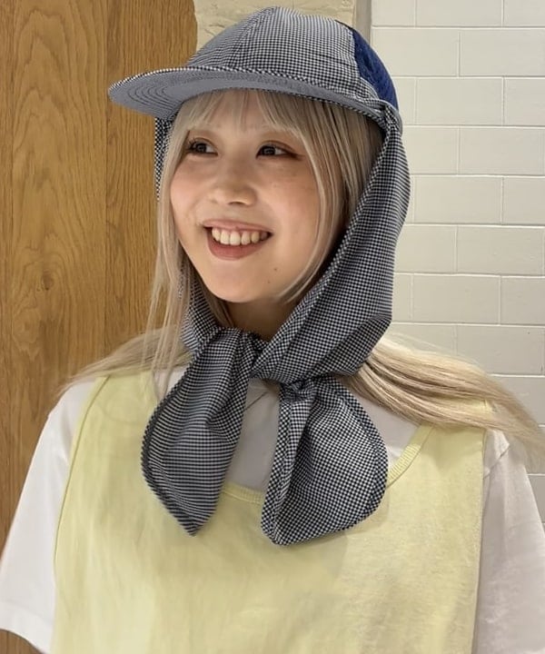 ando naoさんの「BEAMS WOMEN｜【別注】INFIELDER DESIGN / SHADE CAP」を使ったコーディネート