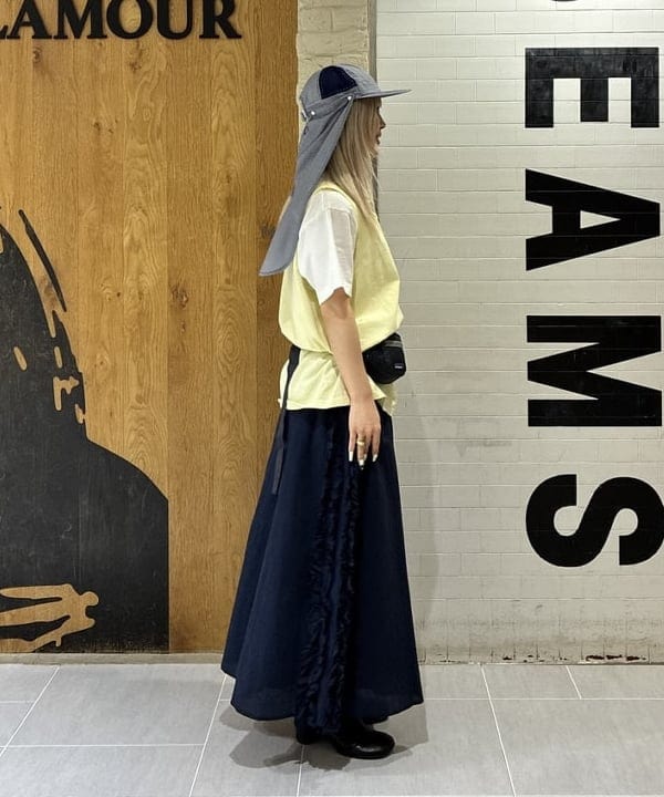 ando naoさんの「BEAMS WOMEN｜【別注】INFIELDER DESIGN / SHADE CAP」を使ったコーディネート