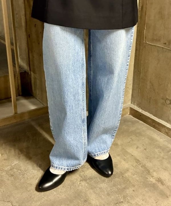 イナダさんの「BEAMS WOMEN｜【別注】upper hights / THE NIECE MIDRISE デニムパンツ」を使ったコーディネート