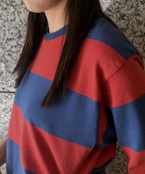ばるたんさんの「BEAMS WOMEN｜【別注】WAREHOUSE & CO. / ボーダー Tシャツ」を使ったコーディネート