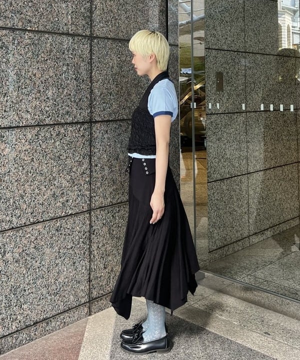 あさひさんの「BEAMS WOMEN｜シャーリング ホルターネック」を使ったコーディネート