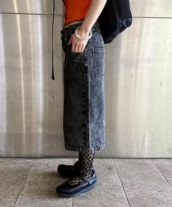 みりさんの「デニム ハーフ パンツ」を使ったコーディネート