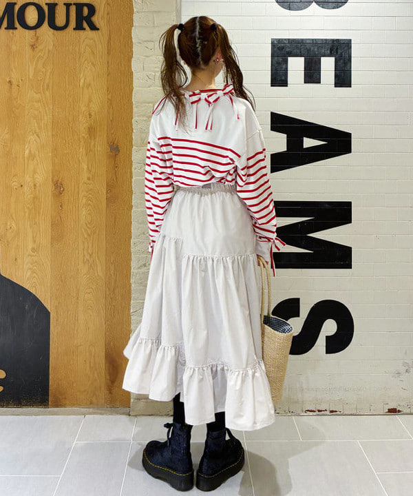 りかちょび/岸本梨佳さんの「BEAMS WOMEN｜Disney アバカ トートバッグ」を使ったコーディネート
