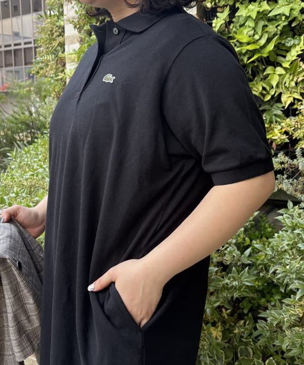 イガラシさんの「BEAMS WOMEN｜【別注】LACOSTE / ポロ ワンピース」を使ったコーディネート