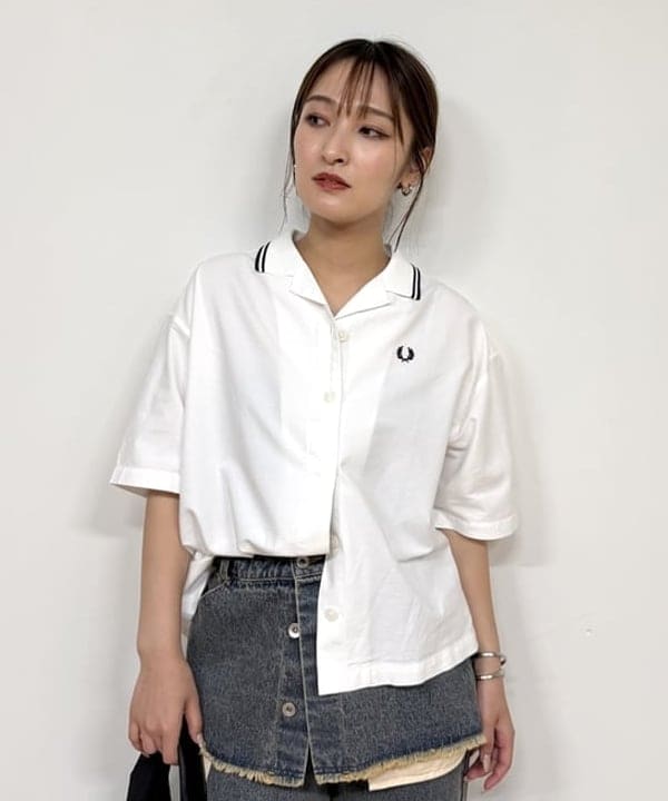 松本 佳菜子さんの「BEAMS WOMEN｜デニムスカート レイヤード パンツ」を使ったコーディネート
