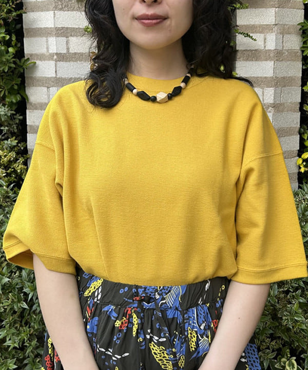Sakiさんの「BEAMS WOMEN｜Sanca / Cotton Hemp Surf Knit Crew」を使ったコーディネート