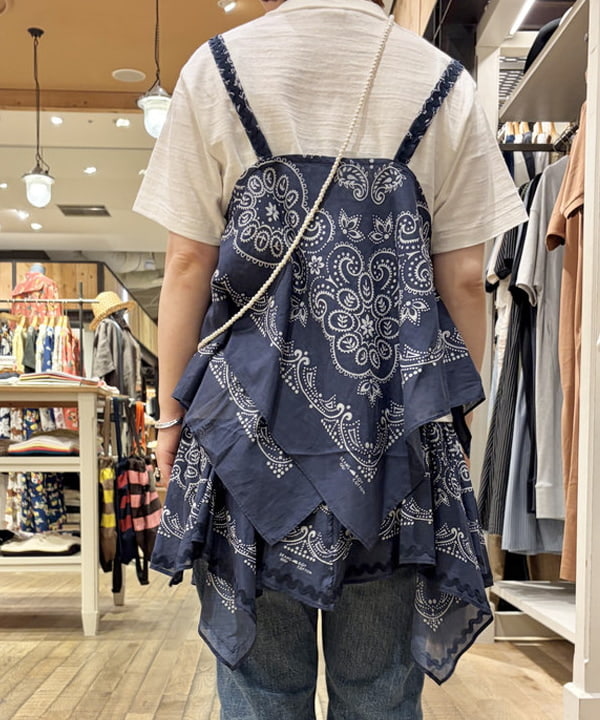 原口 愛さんの「BEAMS WOMEN｜バンダナ プリント キャミ」を使ったコーディネート