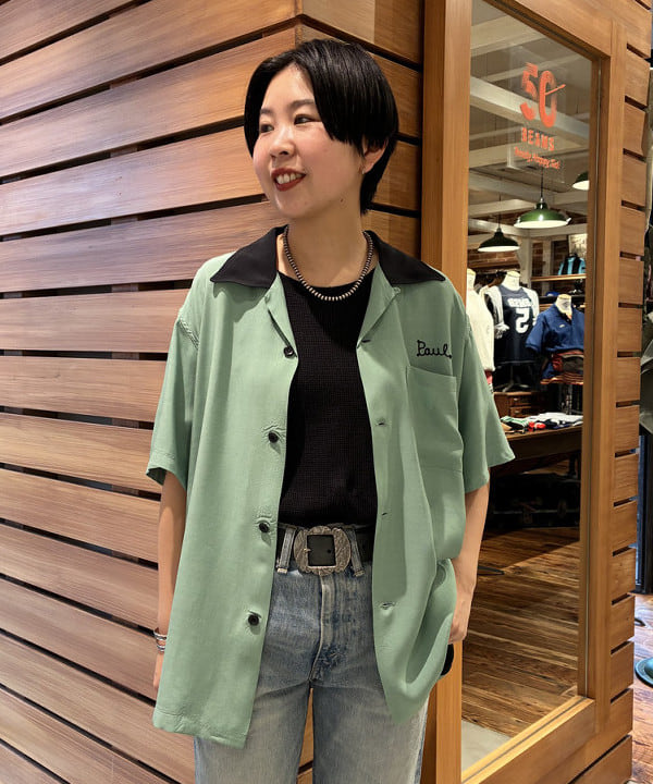 ミナミマリコさんの「BEAMS WOMEN｜40mm ヴィンテージ バックル ベルト ②」を使ったコーディネート