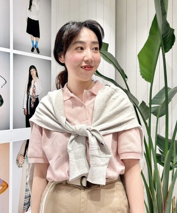 おのすさんの「BEAMS WOMEN｜【別注】LACOSTE / ポロシャツ」を使ったコーディネート