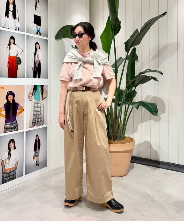 おのすさんの「BEAMS WOMEN｜【別注】LACOSTE / ポロシャツ」を使ったコーディネート