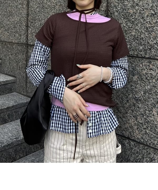 ayca!さんの「BEAMS WOMEN｜サテン ホーボ ーバッグ」を使ったコーディネート