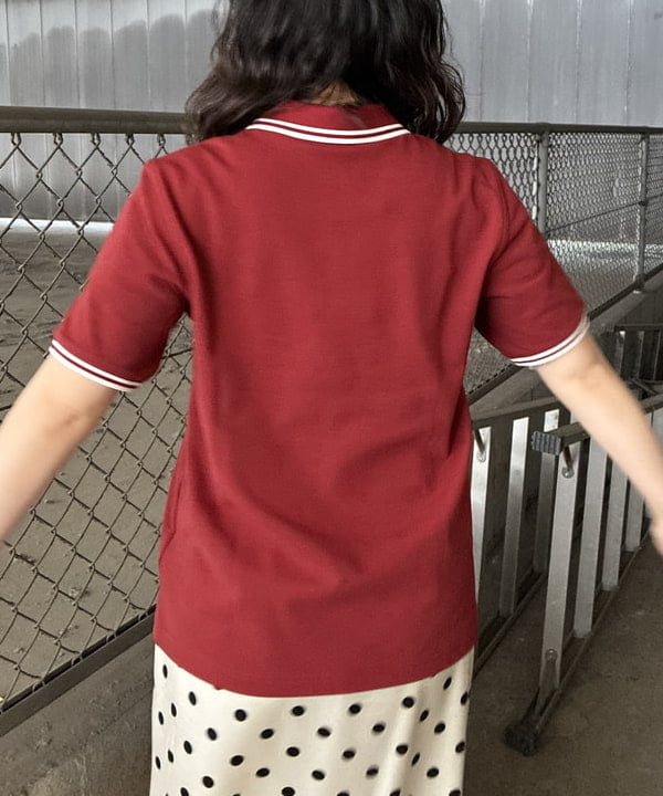 晶さんの「BEAMS WOMEN｜【別注】FRED PERRY / Twin Tipped ポロシャツ G3600」を使ったコーディネート