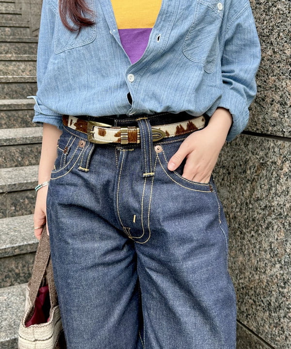 イシイ サオリさんの「BEAMS WOMEN｜【別注】WAREHOUSE & CO. / ボーダー Tシャツ」を使ったコーディネート