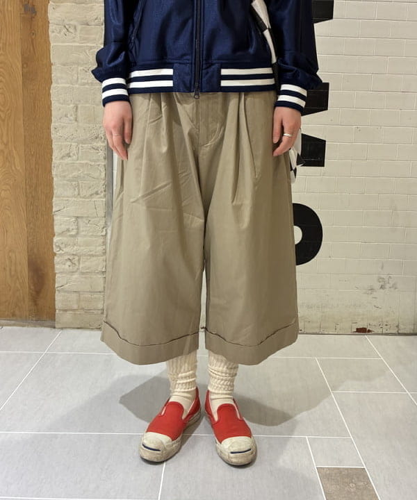 キラリさんの「BEAMS WOMEN｜【別注】Healthknit / ワッフル ボーダー Tシャツ」を使ったコーディネート