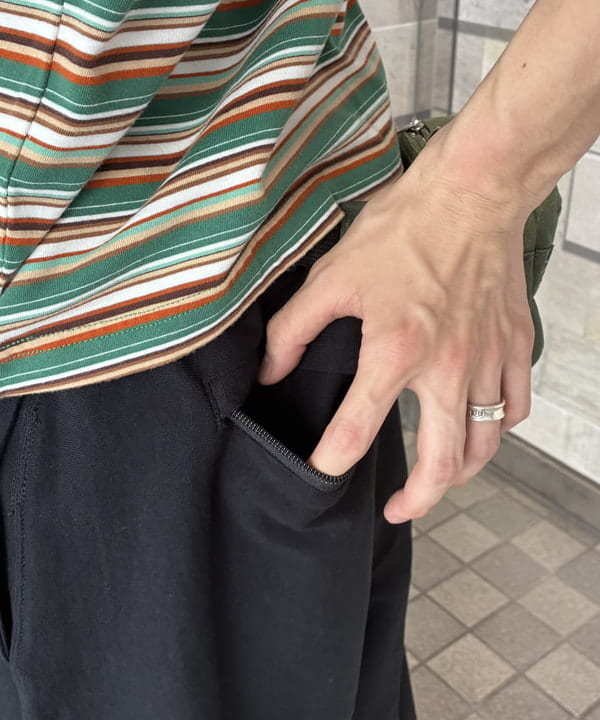 久保田 耀さんの「Pocket Tee Multi Stripe Tee」を使ったコーディネート