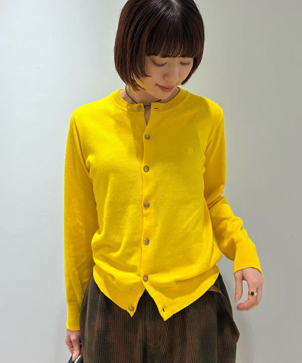 Hazukiさんの「BEAMS WOMEN｜14ゲージ クルーネック カーディガン」を使ったコーディネート