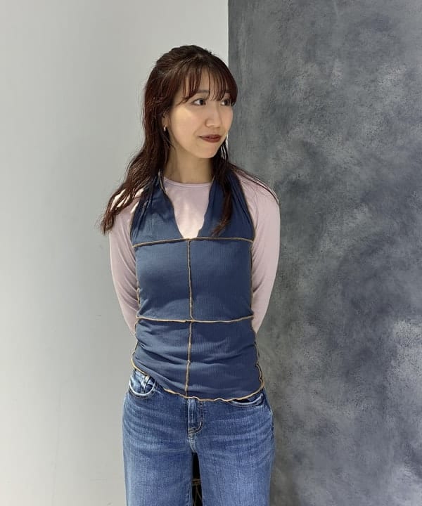 SAEさんの「BEAMS WOMEN｜RED CARD TOKYO / Anniversary Wide デニムパンツ」を使ったコーディネート