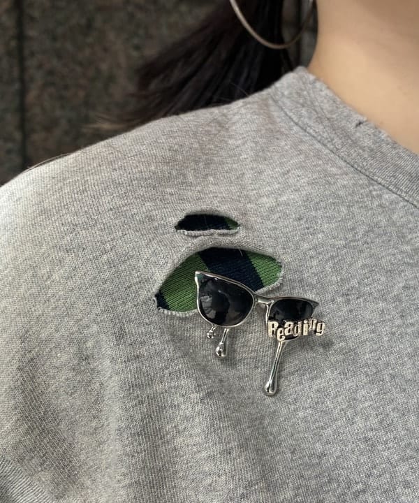 須賀さんの「BEAMS WOMEN｜ダメージ オーバー Tシャツ」を使ったコーディネート
