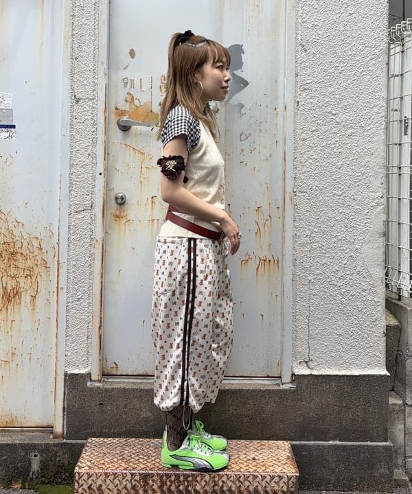 まゆちゃんさんの「BEAMS WOMEN｜ワイド ダブル バックル ベルト」を使ったコーディネート