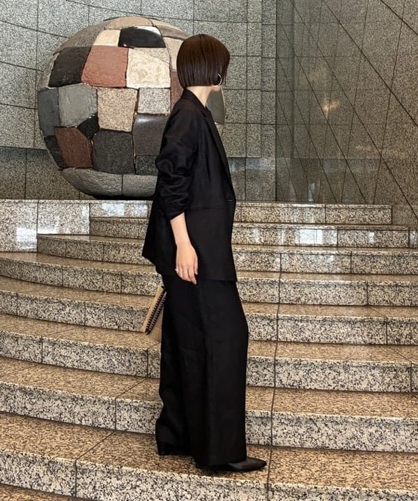 NATSUKIさんの「BEAMS WOMEN｜ダブルブレスト リネン ジャケット」を使ったコーディネート