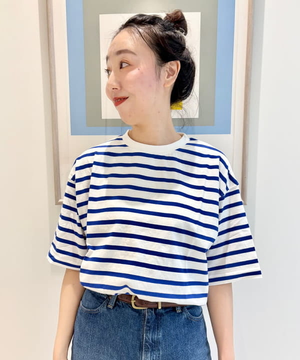 おのすさんの「BEAMS WOMEN｜orSlow / ハイウエスト セルビッチ デニム」を使ったコーディネート
