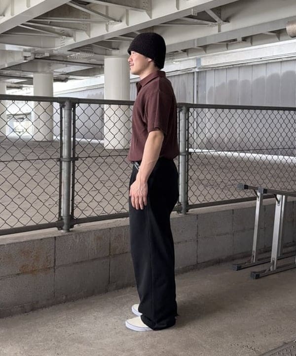 しゅうとさんの「BEAMS WOMEN｜ショート リブ ポロシャツ【ワイドショートフィット】」を使ったコーディネート