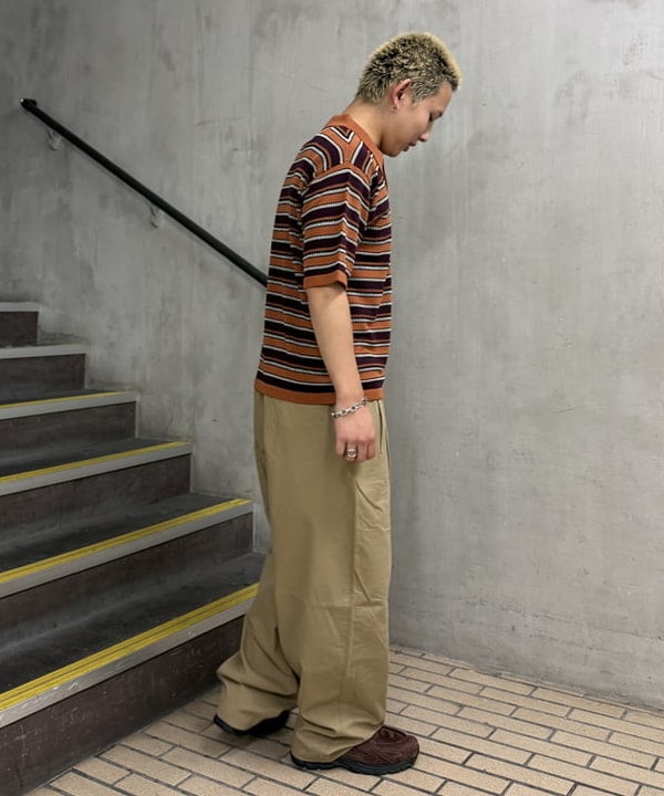 KUROCHANさんの「BEAMS WOMEN｜12 Gauge Border Polo Shirt」を使ったコーディネート