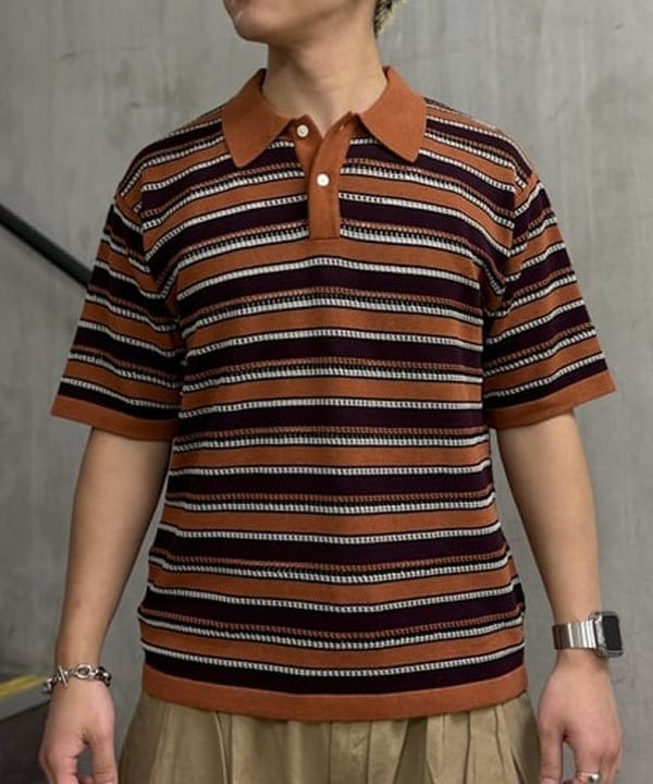 KUROCHANさんの「BEAMS WOMEN｜12 Gauge Border Polo Shirt」を使ったコーディネート