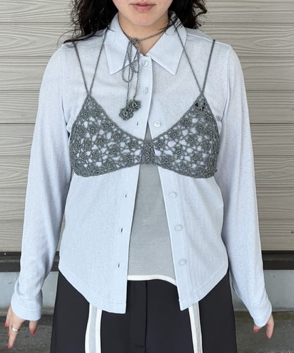 晶さんの「BEAMS WOMEN｜【別注】FRED PERRY / ロングスリーブ ボタン ポロシャツ」を使ったコーディネート