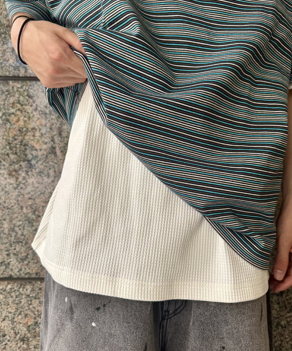 Ryohei Takataさんの「BEAMS WOMEN｜ストレッチ ワッフル Tシャツ【リラックスフィット】」を使ったコーディネート