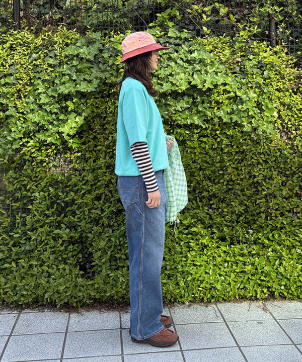 キラリさんの「BEAMS WOMEN｜Painter Pants Denim」を使ったコーディネート