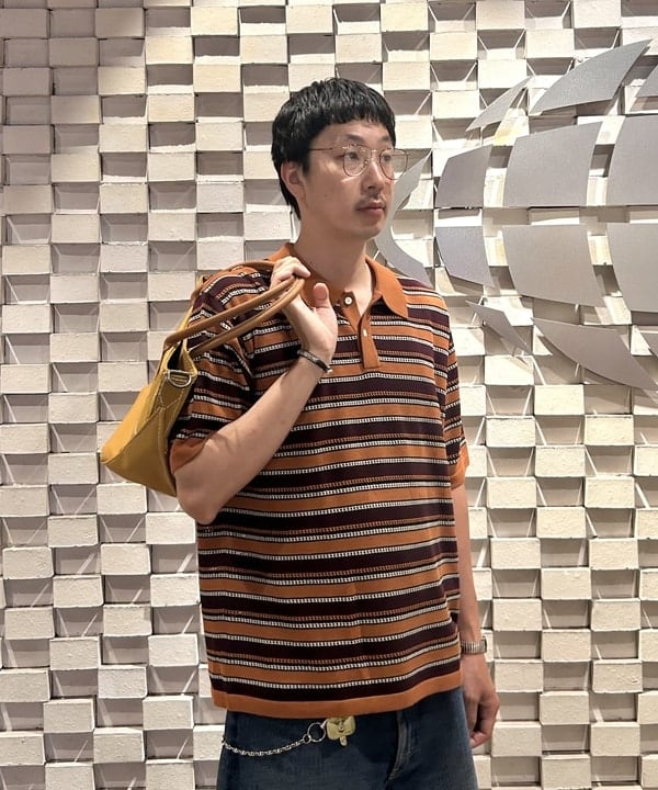 rogiさんの「BEAMS WOMEN｜12 Gauge Border Polo Shirt」を使ったコーディネート
