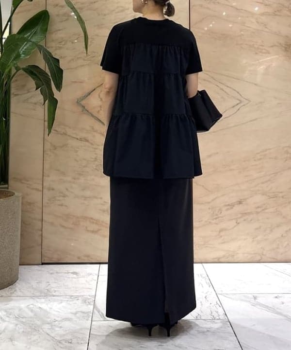 越智 里美さんの「BEAMS WOMEN｜【UVカット】コンビ ティアード プルオーバー」を使ったコーディネート