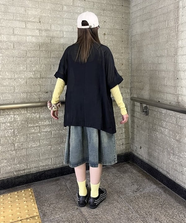 ヒスイさんの「BEAMS WOMEN｜リンクル ドルマン 2ボタン ダブル ジャケット」を使ったコーディネート