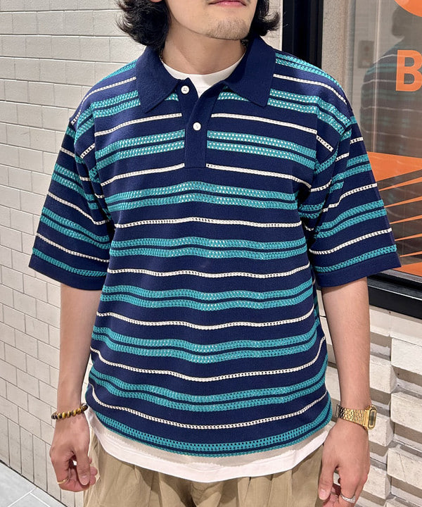 Shutoさんの「BEAMS WOMEN｜12 Gauge Border Polo Shirt」を使ったコーディネート