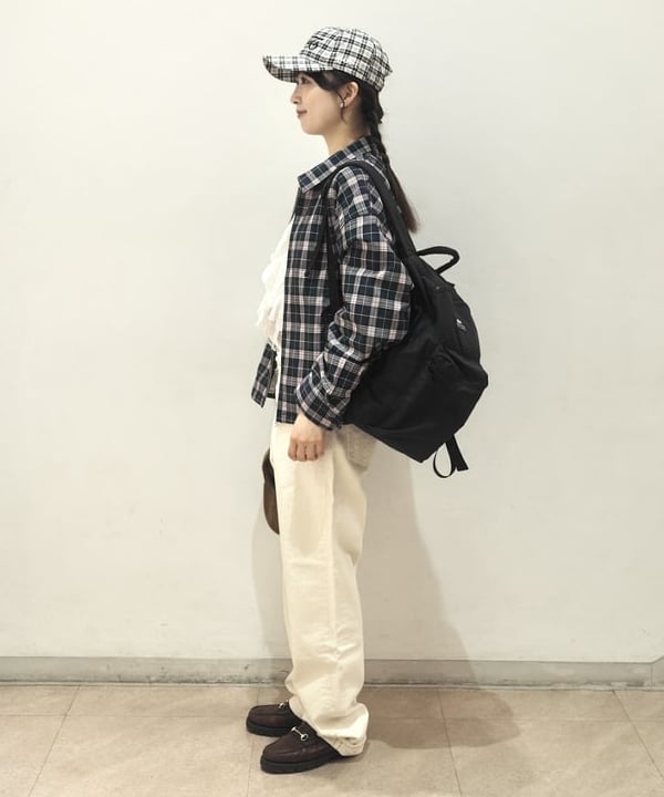 Joさんの「BEAMS WOMEN｜チェック ジップ ブルゾン」を使ったコーディネート