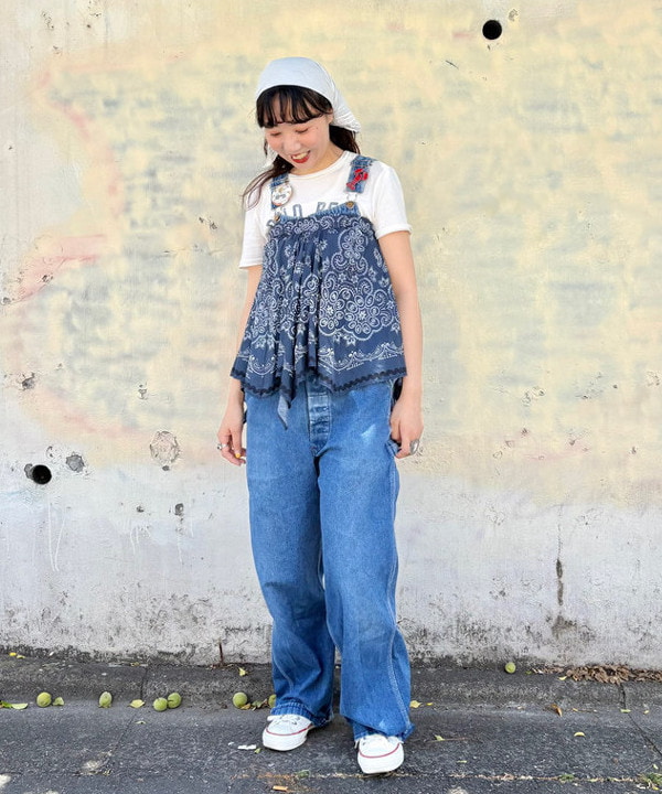 おのすさんの「BEAMS WOMEN｜バンダナ プリント スカート」を使ったコーディネート
