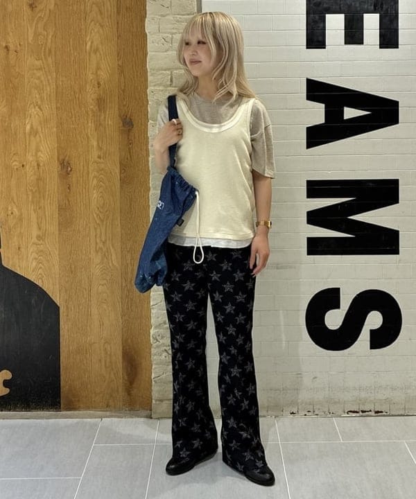 ando naoさんの「BEAMS WOMEN｜ベルギー リネン ショートスリーブ＜イージーケア＞」を使ったコーディネート
