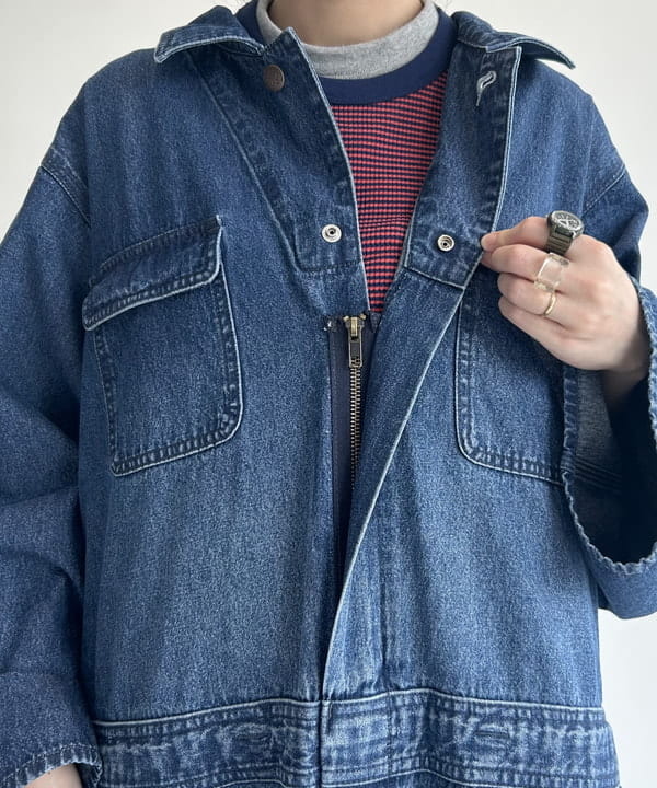 清水 彩乃さんの「BEAMS WOMEN｜【別注】Healthknit / ワッフル ボーダー Tシャツ」を使ったコーディネート