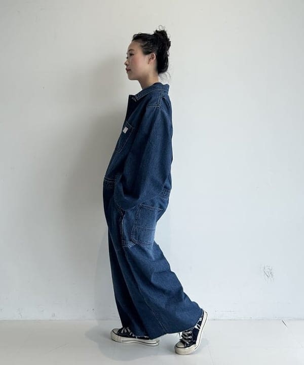 清水 彩乃さんの「BEAMS WOMEN｜【別注】Healthknit / ワッフル ボーダー Tシャツ」を使ったコーディネート