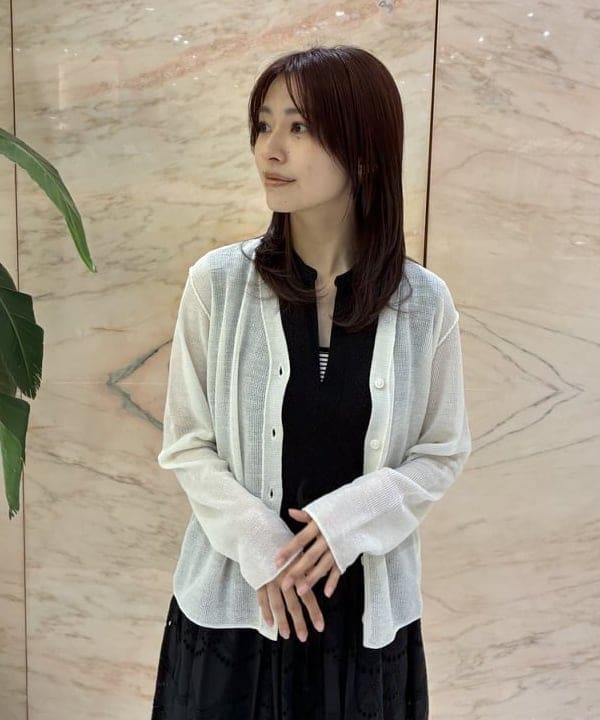 茂野 真楓さんの「BEAMS WOMEN｜ne Quittez pas / ボイル ドット ワンピース」を使ったコーディネート