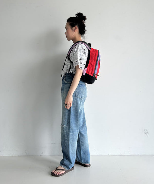 清水 彩乃さんの「BEAMS WOMEN｜【別注】Champion / ミッキーマウス＆ミニーマウス / Tシャツ」を使ったコーディネート