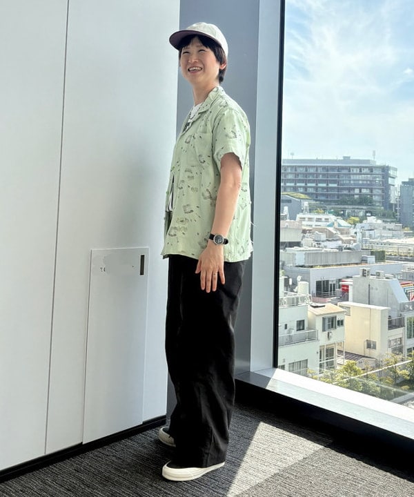 木村 梨香さんの「BEAMS WOMEN｜ボーイ ベーシック Tシャツ」を使ったコーディネート