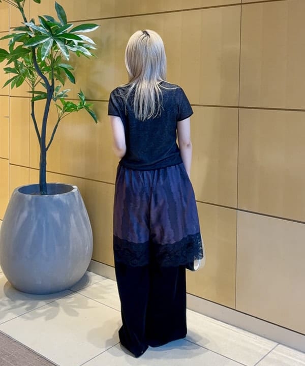 ヒカリさんの「BEAMS WOMEN｜シアー コンパクト ハーフ スリーブ カーディガン」を使ったコーディネート
