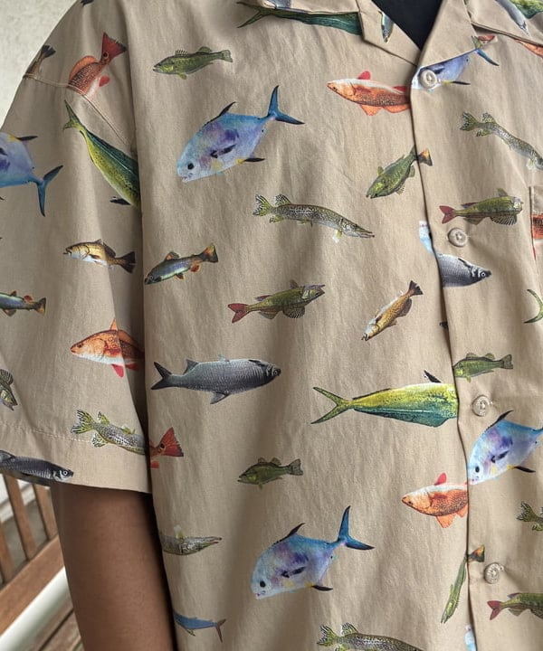 NADEL ナデールさんの「BEAMS WOMEN｜【別注】Columbia / PFG 総柄シャツ」を使ったコーディネート