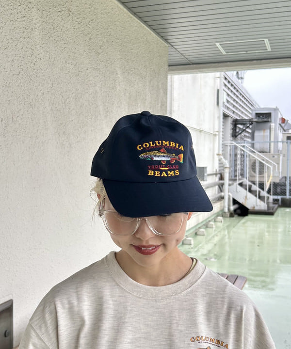 MATSUMOTO AMIさんの「BEAMS WOMEN｜【別注】Columbia / キャンバス キャップ」を使ったコーディネート