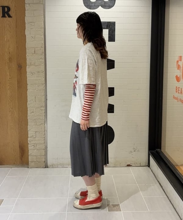 キラリさんの「BEAMS WOMEN｜ミックス プリーツ スカート」を使ったコーディネート