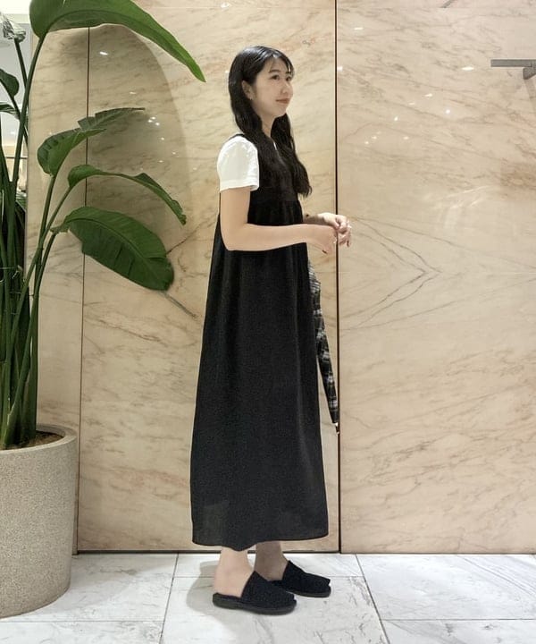 中丸　栞さんの「BEAMS WOMEN｜MACKINTOSH / HERIOT チェック 長傘」を使ったコーディネート